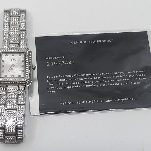 #603 JBW Diamond Gold Dial & JBW Arc Diamond Silver-tone Dial Ladies Watch